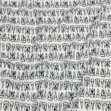 Rayon Batiste - White and Black Teeth - Berenice Print - Mood Exclusive Nevermore Collection