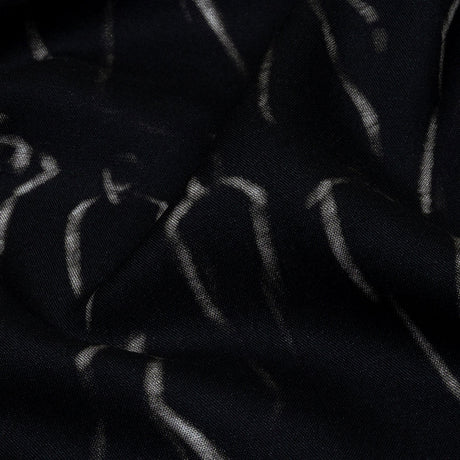 Rayon Batiste - Black Ghostly Figures - The Copper Queen Print - Mood Exclusive Abandoned Collection