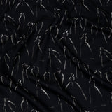 Rayon Batiste - Black Ghostly Figures - The Copper Queen Print - Mood Exclusive Abandoned Collection