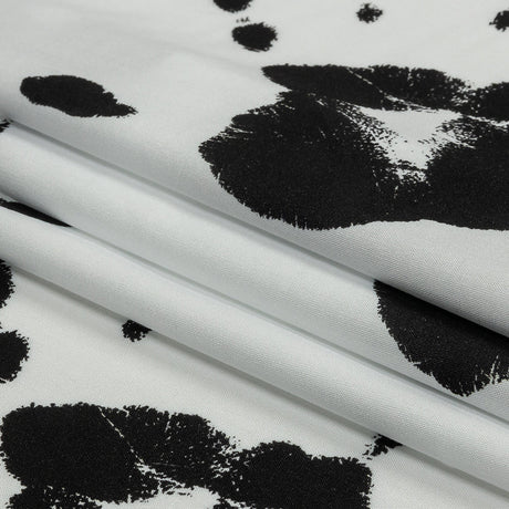 Rayon Batiste - Black and White Handprints - Bakersfield Print - Mood Exclusive Abandoned Collection