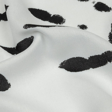 Rayon Batiste - Black and White Handprints - Bakersfield Print - Mood Exclusive Abandoned Collection