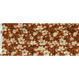 Rayon Challis - Burnt Orange Painterly Floral - Orange Wildflower Walk Print - Mood Exclusive Rockland Collection