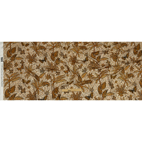 Rayon Challis - Orange and White Palm Trees - Sunny Summers Print - Mood Exclusive Rockland Collection
