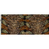 Rayon Challis - Beige and Black Wings and Tiger Stripes - Wild Wonders Print - Mood Exclusive Rockland Collection