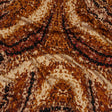 Rayon Challis - Beige and Orange Abstract - Summit Sketches Print - Mood Exclusive Rockland Collection