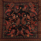 Rayon Challis - Black and Red Paisley - Kaleidoscope Dreams Print - Mood Exclusive Rockland Collection