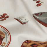Stretch Cotton Sateen - White Cherry Pies - Baked Fresh Print - Mood Exclusive Rockland Collection