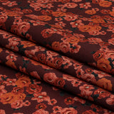 Stretch Cotton Sateen - Red Floral - Rose Garden Romance Print - Mood Exclusive Rockland Collection