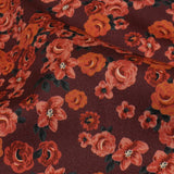 Stretch Cotton Sateen - Red Floral - Rose Garden Romance Print - Mood Exclusive Rockland Collection