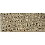 Stretch Cotton Sateen - Beige and Brown Yoga Cards - Finding Balance Print - Mood Exclusive Rockland Collection
