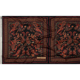 Stretch Cotton Sateen - Black and Red Paisley - Kaleidoscope Dreams Print - Mood Exclusive Rockland Collection