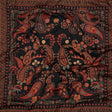 Stretch Cotton Sateen - Black and Red Paisley - Kaleidoscope Dreams Print - Mood Exclusive Rockland Collection