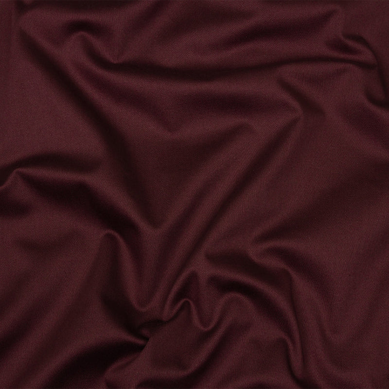 Stretch Cotton Sateen - Burgundy - Mood Exclusive Carlos Collection