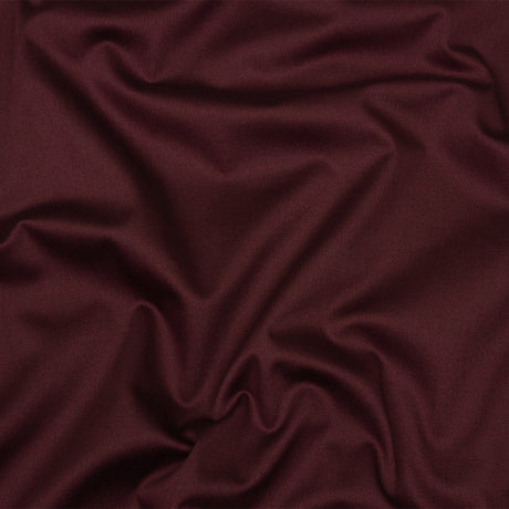 Stretch Cotton Sateen - Burgundy - Mood Exclusive Carlos Collection