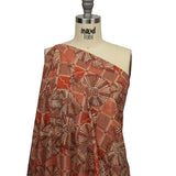 Cotton Voile - Red and White Shells on Plaid - Weekend Wandering Print - Mood Exclusive Rockland Collection