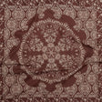 Cotton Voile Panel - Beige and Burgundy Paisley - Impressions in Time Print - Mood Exclusive Rockland Collection