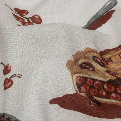 Cotton Voile - White Cherry Pies - Baked Fresh Print - Mood Exclusive Rockland Collection