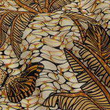 Cotton Voile - Orange and White Palm Trees - Sunny Summers Print - Mood Exclusive Rockland Collection