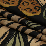 Cotton Voile - Beige and Black Wings and Tiger Stripes - Wild Wonders Print - Mood Exclusive Rockland Collection