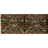 Cotton Voile - Beige and Black Wings and Tiger Stripes - Wild Wonders Print - Mood Exclusive Rockland Collection