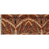 Cotton Voile - Beige and Orange Abstract - Summit Sketches Print - Mood Exclusive Rockland Collection