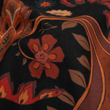 Cotton Voile Panel - Black and Red Paisley - Kaleidoscope Dreams Print - Mood Exclusive Rockland Collection