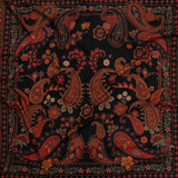 Cotton Voile Panel - Black and Red Paisley - Kaleidoscope Dreams Print - Mood Exclusive Rockland Collection