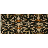 Linen and Rayon Woven - Black and Beige Abstract - From the Earth Print - Mood Exclusive Rockland Collection