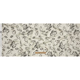 Rayon Challis - Black and White Face Drawings - Everyday Runway Print - Mood Exclusive Metro Collection