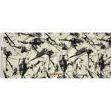 Rayon Challis - Black and White Abstract - Subway Lines Print - Mood Exclusive Metro Collection