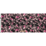 Rayon Challis - Pink and Black Spraypaint Floral - Street Sketch Print - Mood Exclusive Metro Collection