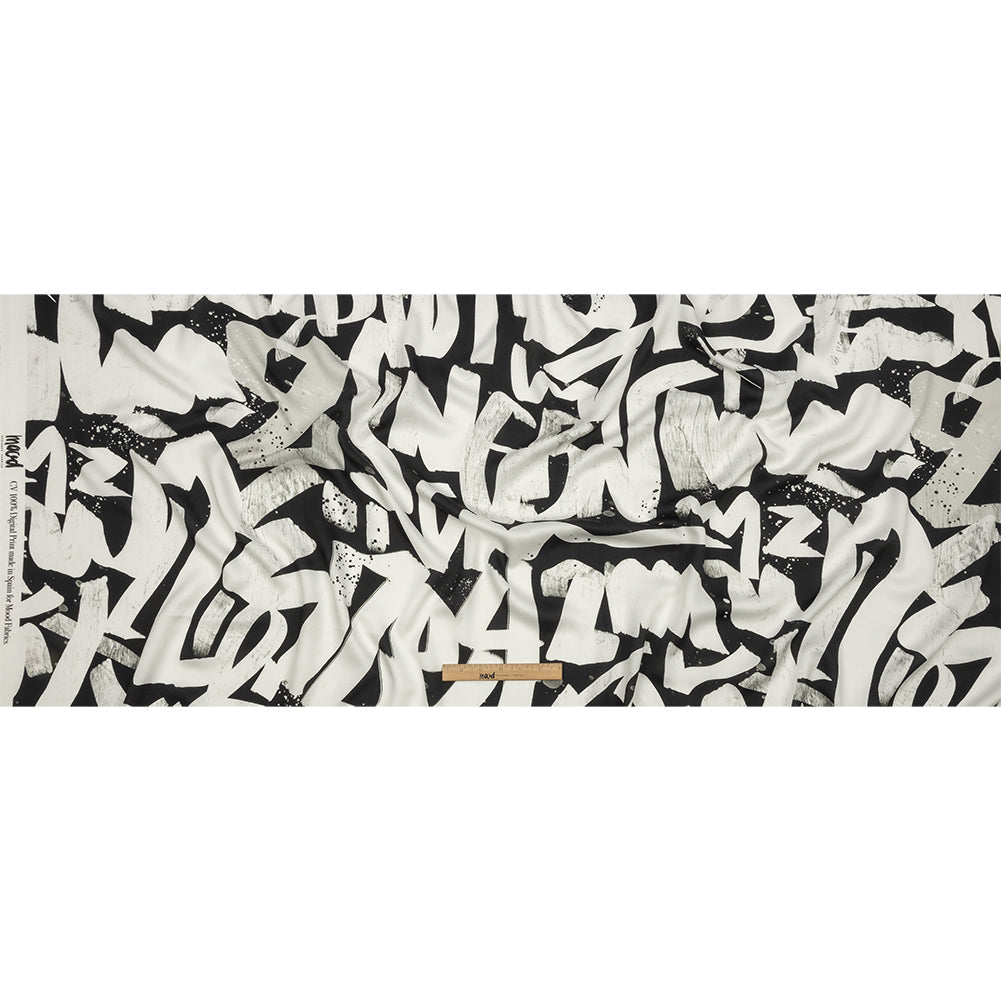 Rayon Challis - Black and White Graffiti Letters - Wall of Fame Print - Mood Exclusive Metro Collection