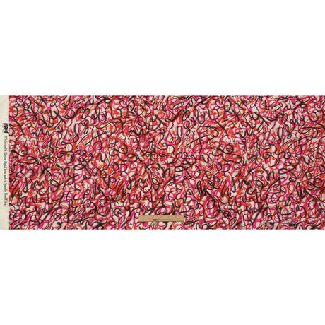 Stretch Cotton Sateen - Pink Spraypaint Scribbles - Love Notorious Print - Mood Exclusive Metro Collection