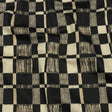 Stretch Cotton Sateen - Black and White Checks - City Blocked Print - Mood Exclusive Metro Collection