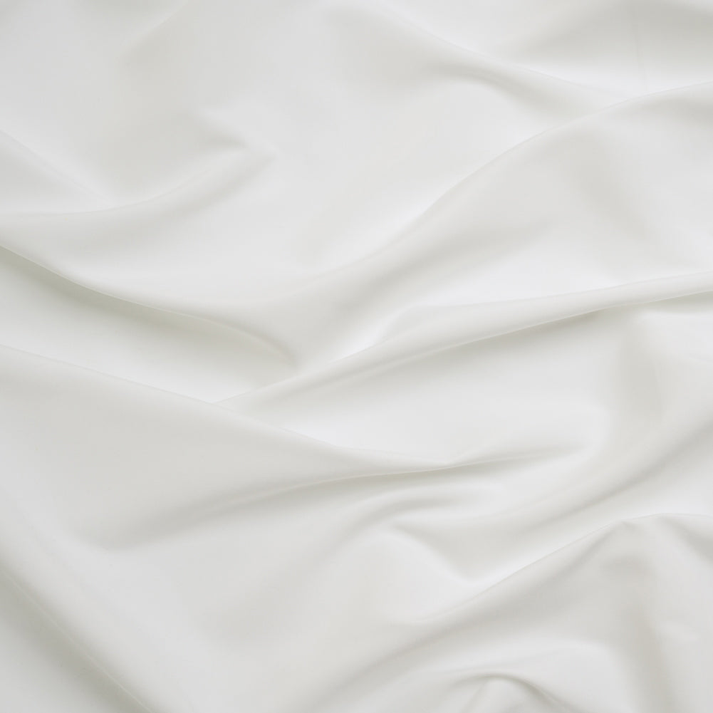Recycled Polyester Swim Trunk Fabric - White - Mood Exclusive Malibu Collection