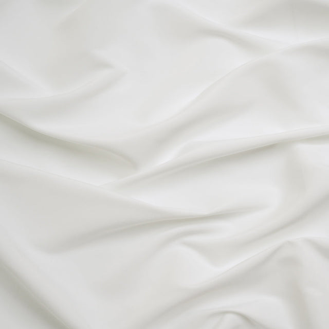 Recycled Polyester Swim Trunk Fabric - White - Mood Exclusive Malibu Collection