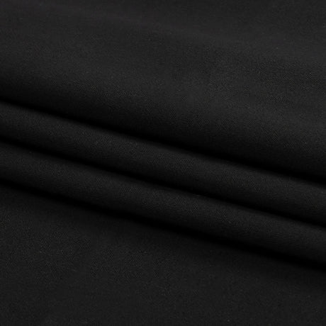 Stretch Cotton Sateen - Black - Mood Exclusive Carlos Collection
