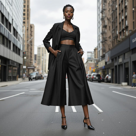 Stretch Cotton Sateen - Black - Mood Exclusive Carlos Collection