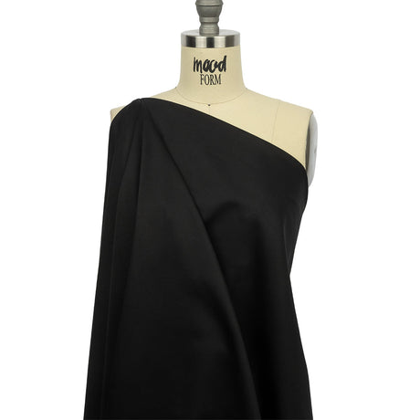 Stretch Cotton Sateen - Black - Mood Exclusive Carlos Collection