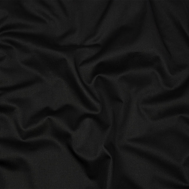 Stretch Cotton Sateen - Black - Mood Exclusive Carlos Collection