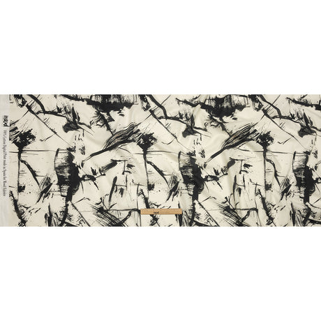 Cotton Voile - Black and White Abstract - Subway Lines Print - Mood Exclusive Metro Collection