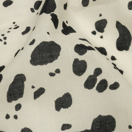 Cotton Voile - Black and White Dalmatian Spots - Fire Dogs Print - Mood Exclusive Metro Collection