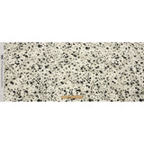 Cotton Voile - Black and White Dalmatian Spots - Fire Dogs Print - Mood Exclusive Metro Collection