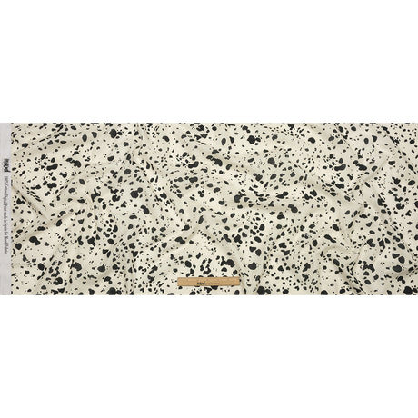 Cotton Voile - Black and White Dalmatian Spots - Fire Dogs Print - Mood Exclusive Metro Collection