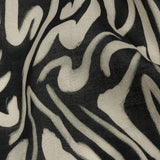 Cotton Voile - Black and White Abstract Lines - Gallery Tour Print - Mood Exclusive Metro Collection