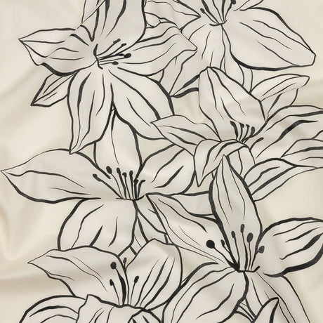 Cotton Voile - White Floral - Central Park Spring Print - Mood Exclusive Metro Collection