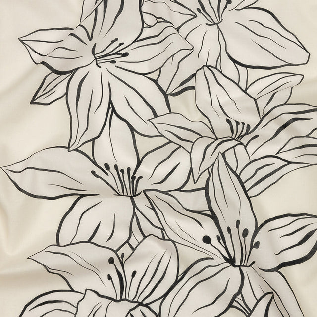 Cotton Voile - White Floral - Central Park Spring Print - Mood Exclusive Metro Collection