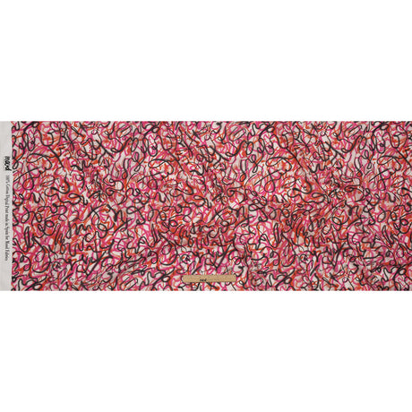 Cotton Voile - Pink Spraypaint Scribbles - Love Notorious Print - Mood Exclusive Metro Collection