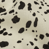 Linen and Rayon Woven - Black and White Dalmatian Spots - Fire Dogs Print - Mood Exclusive Metro Collection