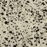 Linen and Rayon Woven - Black and White Dalmatian Spots - Fire Dogs Print - Mood Exclusive Metro Collection
